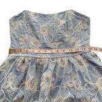 NWT Sofie The Label Blue THE RUMI STRAPLESS TIERED DRESS Floral Embroidered Sm S Photo 13