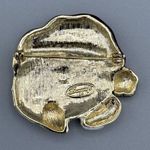 Vtg Danecraft Christmas Kitty Cat Santa Glitter Brooch Lapel Pin Red White Gold Size 0 Photo 1