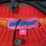 Edikted  Red and Orange Argyle Sweater-so soft cropped length 14” bust 28” Photo 2