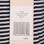 Eberjay NWT Eberjey Cotton Stripes Halter Tank Size Large Photo 8