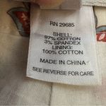 Pendleton Size 6 Cropped Capri Pants Floral Paisley Lined White Coral Women's Photo 6