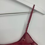 American Vintage Vintage Y2K Red Sheer Swirl Camisole Size Medium Grunge Goth Mob Wife Photo 2