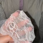 Wild Fable Ivory Lace Bustier Top Long Sleeve Smocked Back, Size M Coquette Photo 5