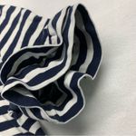 J.Crew Chic Striped Navy and White Top Photo 4