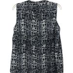 Katherine Barclay Montreal Blouse Womens L Used Blue Print Photo 1