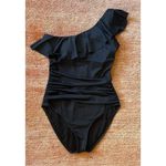 Hilor Black One Shoulder One Piece Swimsuit Women's Great Condition Size S Photo 1