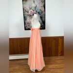 Darling Vintage 1970s Peach Bridesmaid/Prom Gown! White Size 8 Photo 2