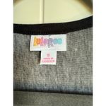 LuLaRoe Womens Vest Sz S Joy Long Black Peach Red Green White Duster Floral Photo 5