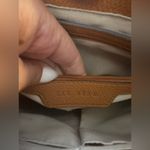 RAE DUNN tan & Ivory crossbody purse with guitar strap Brown Photo 6