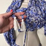 Cara Cara Blue Floral top and maxi skirt set sz S Photo 7