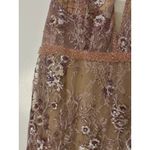 Mac Duggal Pink Floral Embellished Sleeveless Plunge Neck Gown Size 14 NWT 67481 Photo 4