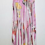THEBE MAGUGU Pink Abstract Fish Chips Pleated Plissé Maxi Skirt Size Small Photo 14