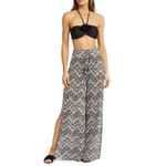 Ramy Brook 
Taytum Open Stitch Wide‎ Leg
Cover Up Pants Spacedye Chevron Small Photo 10