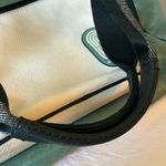 Coach : Teal & White (C3656) Court Tote Signature Nylon Bag- Silver Tone- mark Photo 3