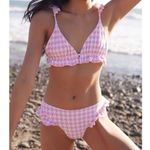 Lost + Wander Pink Sands Bikini Bottoms - Pink Houndstooth S $68.00 Photo 0