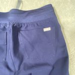 FIGS  Technical Collection Navy Blue Scrub Pants Women‎ XS Tall Elastic  Pockets Photo 3