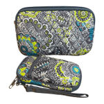 Studio C Personal‎ Organizer & Accessory Sleeve Quilted Floral Set Gray Photo 0