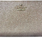 Kate Spade Joeley Glitter Medium Bifold Wallet - Rose Gold Photo 0