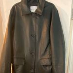 Rebecca Minkoff Belted Faux Leather 5 button Trench MEDIUM Photo 5