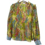 Love Shack Fancy  Ronalda Blouse in Pastel Fields Size Large Photo 8