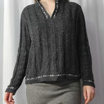 Woolrich Women's Size Small Grey Speckled Half Zip Pullover Sweater Photo 0