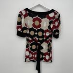 Takara Multicolor Geometric Blouse Tie Size Medium Y2k Style Photo 6