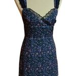 More to come Irene floral lace trimmed mini dress Blue Photo 0
