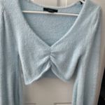 Fuzzy Sweater Blue Photo 0