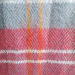 Christian Dior Japanese Cashmaire Acrylic. Scarf Berry & Gray Photo 2