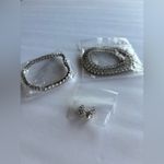 Gemsme 18K White Gold Plated Tennis Necklace/Bracelet/Earrings Sets Pack of 3 Photo 3