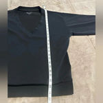 Athleta Black V Neck Pullover Size Medium Soft Athleisure Sweatshirt Photo 5