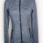 Lululemon Define Jacket Womens 6 Heather Gray Full-Zip Mock Neck Active Photo 0