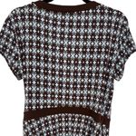 Max and Cleo Geometric Starburst Floral Print Midi Wrap Dress Size Small Petite Photo 5