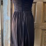 Badgley Mischka Bagdley Mischka Bronze Strapless Ruched Dress Size 8 NWT Photo 7