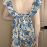 Peach Love California  Blue Floral Mini Dress Photo 8