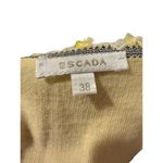 Escada Yellow Sleeveless Wool Knit Top, Size 38 (US Medium) Photo 4