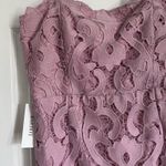 Bardot REVOLVE Lina Lace Sheath Dress NWT Size 8 Rose Pink Midi Photo 2