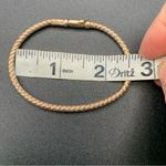 Sterling Silver Braided Woven Bangle Bracelet 925 Rci Turkey Push Clasp Photo 4