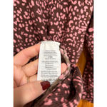 J.Crew 100% Merino Wool Pink Brown Leopard Print Crewneck Sweater Size Small Photo 2