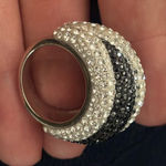 Swavorski Swarovski Apollon Ring - Black & Silver size 58 Photo 0
