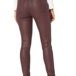 Kut From The Kloth Mia High Rise Skinny Wet Look Bordeaux Jeans 14 NWT Photo 8