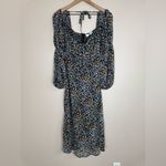 ASTR  The Label Salinas Black Floral Long Sleeve Midi Dress Small $139 Photo 3