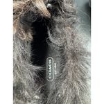 Coach COLETTE Logo Fabric Mongolian Lamb Lining Sz 7 Ankle Boot Lace Up Shoes Photo 14