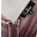 Lulus NWT  Dusty Leading Role Taupe Mauve VNeck Maxi Dress Bridesmaid Formal Sz S Photo 9