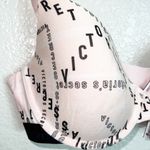 Victoria's Secret Victoria’s Secret Light Pink And Black T-Shirt Lightly Lined Demi Bra Photo 2