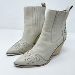 Steve Madden White Western Booties Photo 5