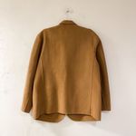 ANINE BING  Quinn Wool Cashmere Button Down Blazer Jacket in Camel Tan Large Photo 2