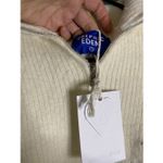 Aelfric Eden  White Cowl Turtle Neck 1/4 Zip Sweater Size Small NWT Photo 4