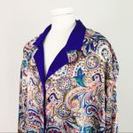 Victoria's Secret Vintage VS Satin Scarf Print Nightshirt | Size L Photo 1