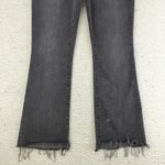 Madewell Cali Demi Boot Jeans Womens Size 28 Black Frayed Hem Button Fly Preppy Photo 7